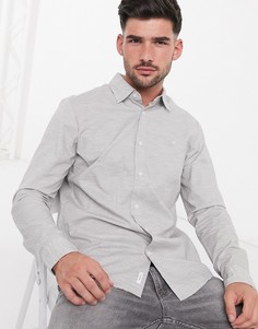 Рубашка в горошек с длинными рукавами Calvin Klein-Серый