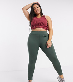 Леггинсы с моделирующим эффектом ASOS 4505 Curve-Зеленый