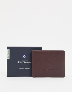 Кожаный кошелек для монет Ben Sherman-Коричневый