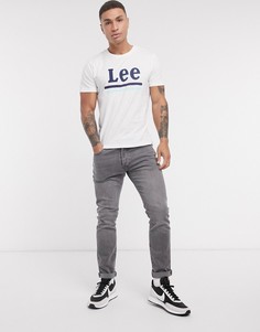Белая футболка с логотипом Lee-Белый
