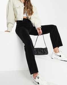 Прямые черные джинсы с классической талией в стиле 90-х ASOS DESIGN-Черный