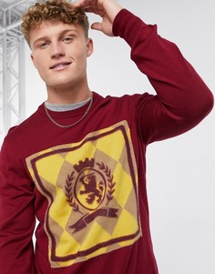 Джемпер с круглым вырезом и ромбовидным узором Tommy Hilfiger Collections-Красный