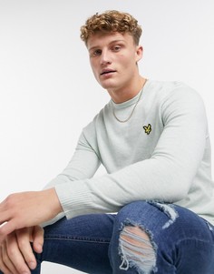 Хлопковый джемпер с добавлением мериносовой шерсти Lyle & Scott-Зеленый