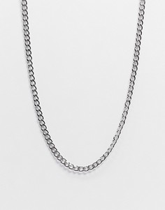 Серебристая цепочка для масок для лица DesignB London-Серебряный