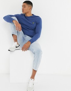 Хлопковый джемпер с добавлением мериносовой шерсти Lyle & Scott-Синий