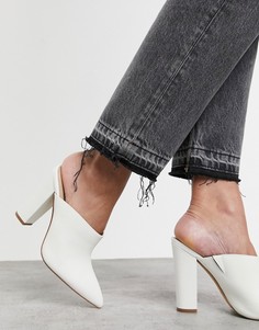 Белые мюли с острым носом Aldo-Белый