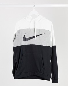 Худи серого цвета с логотипом-галочкой Nike Training-Серый