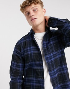 Рубашка в клетку Jack & Jones-Черный