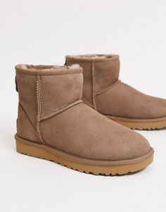 Коричневые короткие сапоги UGG-Светло-коричневый