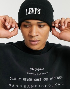 Черная шапка с логотипом Levis-Черный Levis®