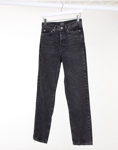 Черные прямые джинсы с высокой талией Only-Черный