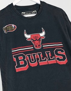 Черная футболка Mitchell & Ness NBA Chicago Bulls Fan Banner-Черный