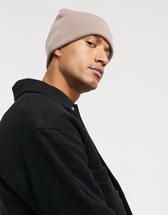 Розово-лиловая шапка-бини ASOS DESIGN-Розовый