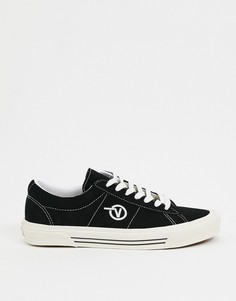 Черные замшевые кеды Vans Sid DX-Черный
