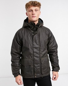 Вощеная куртка оливкового цвета Barbour Grendle-Зеленый