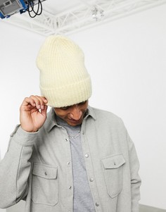 Шапка-бини лимонного цвета ASOS DESIGN-Желтый
