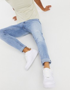 Голубые джинсы скинни River Island-Синий