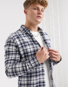 Фланелевая рубашка в клетку Jack & Jones-Черный