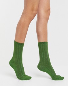Зеленые носки Selected Femme-Зеленый