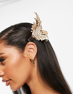 Золотистые заколки для волос в виде крыльев феи ASOS DESIGN Halloween-Мульти