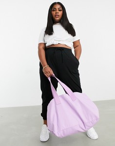 Лавандовая парусиновая сумка-тоут ASOS DESIGN-Фиолетовый