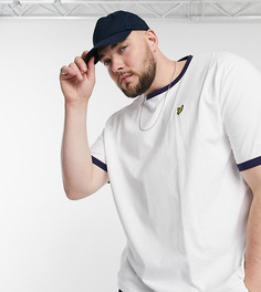 Футболка с кантом Lyle & Scott Plus-Белый