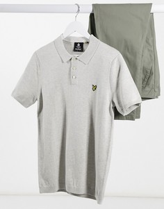 Трикотажная футболка-поло Lyle & Scott-Серый