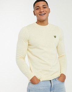 Хлопковый джемпер с добавлением мериносовой шерсти Lyle & Scott-Желтый