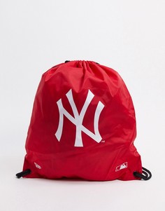 Красный рюкзак для спортзала New Era MLB NY