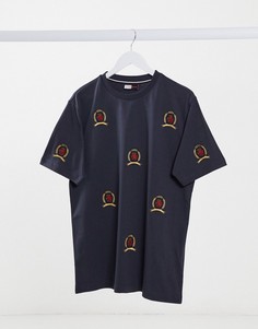 Футболка со сплошной нашивкой Tommy Hilfiger Collections-Темно-синий