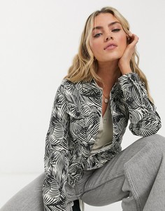 Джинсовая куртка кремового цвета Vero Moda-Кремовый
