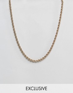 Ожерелье Reclaimed Vintage Inspired эксклюзивно для ASOS-Золотой
