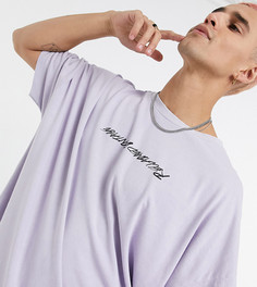 Лавандовая oversized-футболка с логотипом Reclaimed Vintage Inspired-Синий