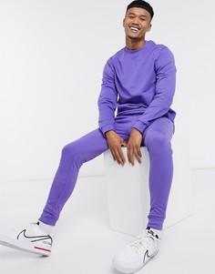 Фиолетовый спортивный костюм ASOS DESIGN