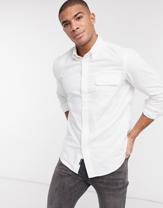 Узкая рубашка с длинным рукавом на пуговицах G-Star-Белый