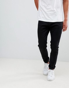Черные зауженные джинсы Bershka-Черный