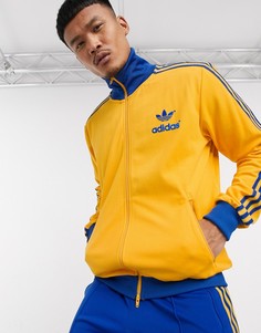 Золотисто-желтая олимпийка в стиле ретро adidas Originals-Золотой