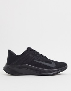 Черные кроссовки Nike Running Quest 3-Черный