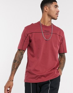Красная футболка с логотипом adidas Originals-Красный