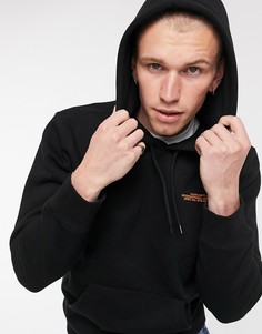 Черный худи с принтом на спине Carhartt WIP