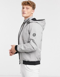 Серая водонепроницаемая куртка с капюшоном Jack & Jones Core Bionic-Серый