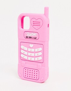 Розовый силиконовый чехол для iPhone XR/11 Skinnydip Barbie