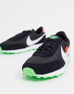 Кроссовки черного/зеленого цвета Nike Daybreak-Черный