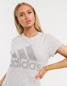 Белая футболка adidas badge of sports-Белый