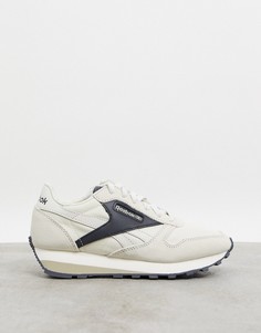 Бежевые кожаные кроссовки Reebok Classic AZ-Бежевый