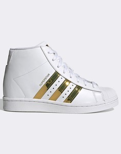 Белые кроссовки adidas Originals Superstar Up-Белый