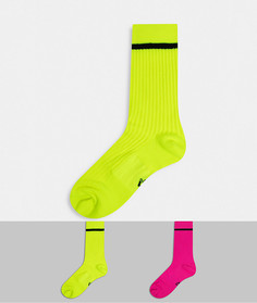 Набор из двух пар неоновых носков Nike-Мульти
