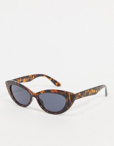 Солнцезащитные очки "кошачий глаз" черепаховой расцветки AJ Morgan-Коричневый