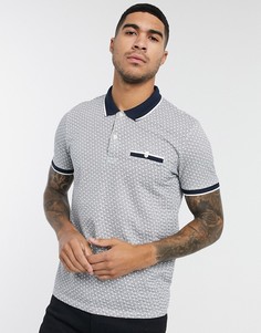 Футболка-поло patterson от Selected Homme-Серый