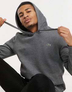 Худи серого цвета Lacoste-Серый